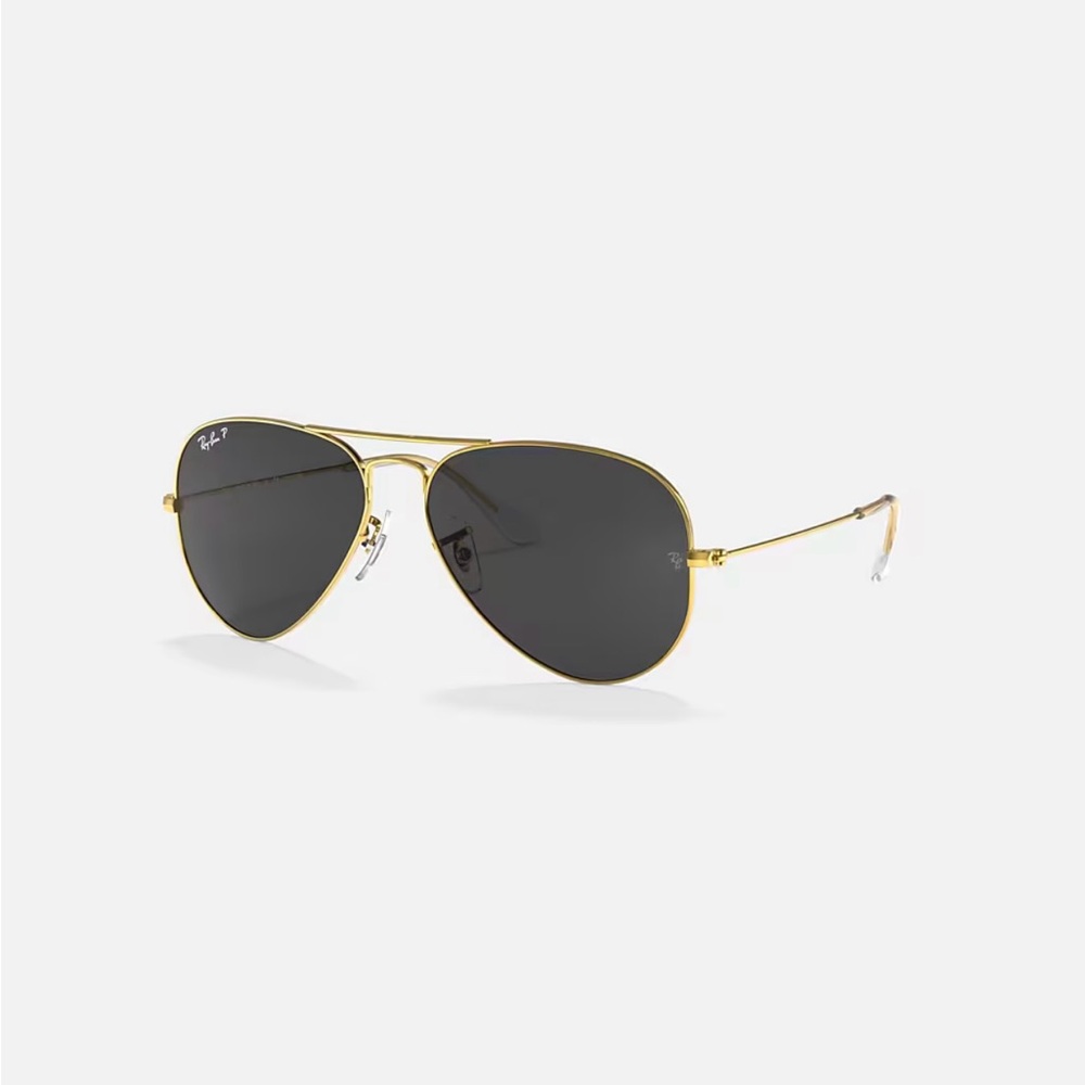 Ray-Ban Gold and Black Aviator Sunglasses Brand New Never worn